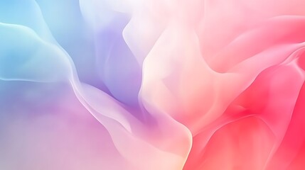 Obraz premium Abstract Pastel Swirls of Pink Blue and White Hues