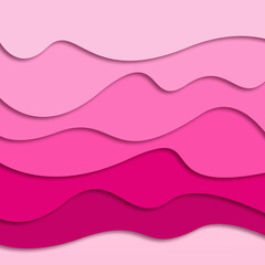 pink background with wave