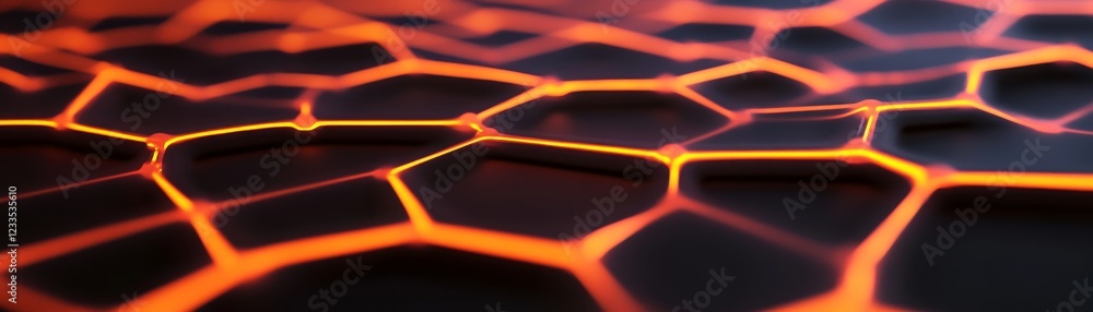 Poster close-up of molten lava texture displaying intricate patterns and glowing colors, showcasing the bea