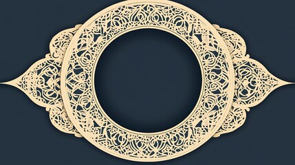 Elegant Oval Frame With Intricate Ornate Design