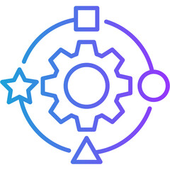 Continuity Framework line gradient icon