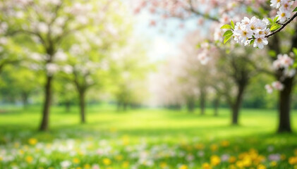blooming tree in spring