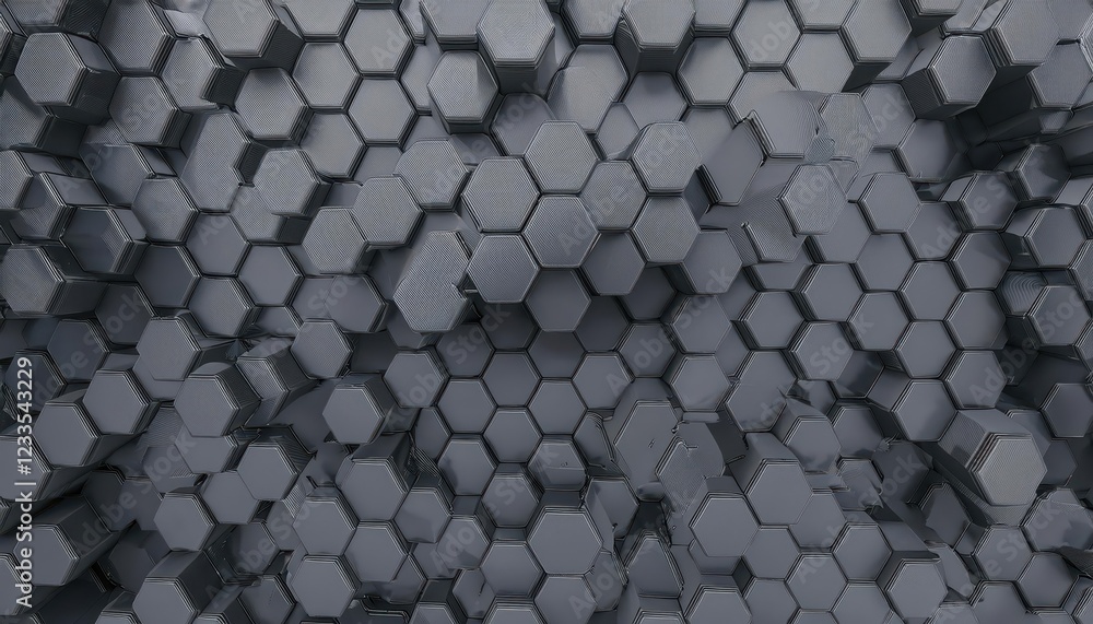 Poster elegant semigloss tiles creating a sturdy concrete wall architectural artistry with textured pattern