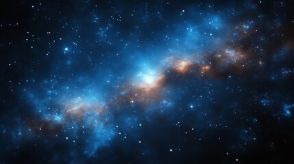 Obraz premium Celestial Nebula Cosmic Dust And Starscape