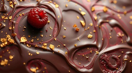 chocolate-covered raspberries