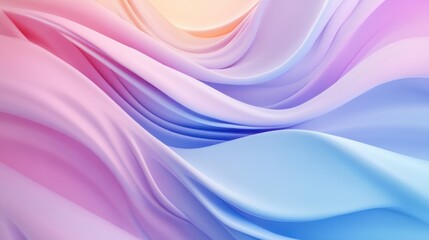 Obraz premium abstract background with waves of pink and blue pastel colors, wavy shapes