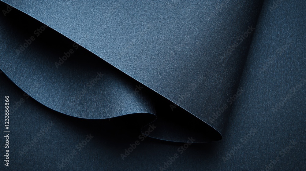 Poster close up of blue paper texture background with copy space for text or image