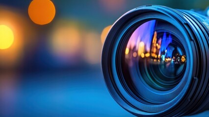 Night Photography: Capturing City Lights Through a Professional Camera Lens