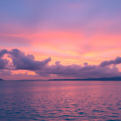 Obraz premium sunset over the ocean