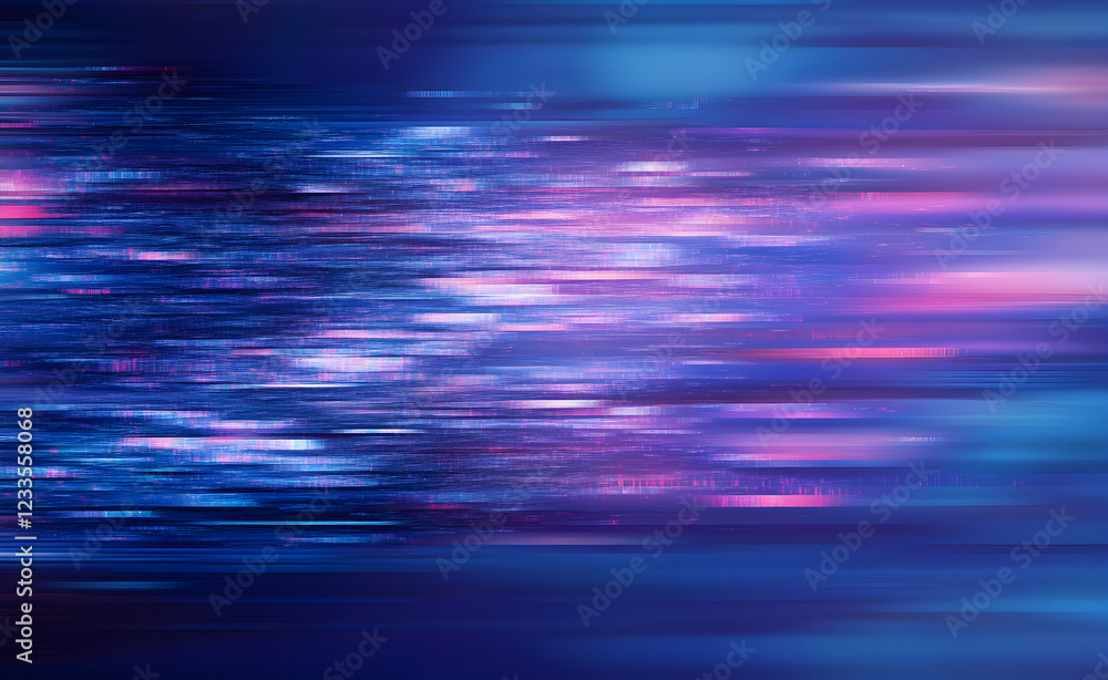 Poster abstract digital art: velocity of data streams