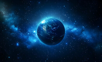 Obraz premium Earth from Space: A Celestial View of Our Planet