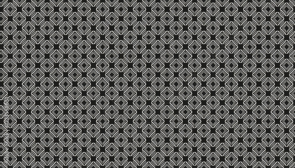 Aufkleber vibrant monochrome abstraction a glimpse into the infinite realm of a seamless black and white patte
