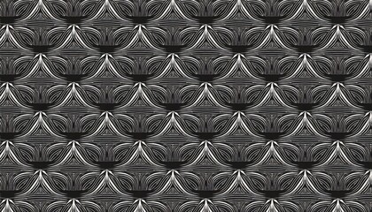 Striking Monochrome Abstraction A Seamless Pattern in Black and White, Evoking a Minimalistic Yet Energetic Mood, Perfect for Modern Art, Graphic Design, and Home Decor.