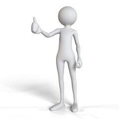  stick man thumbs up ok gesture