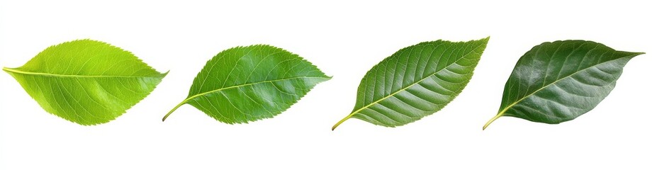 Obraz premium A striking arrangement of green leaves highlighted by a simple background.