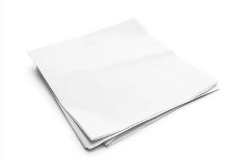 Isolated white paper sheets emphasizing minimalist design.