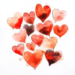 Obraz premium Heart shape background for Valentine’s Day greeting card design.