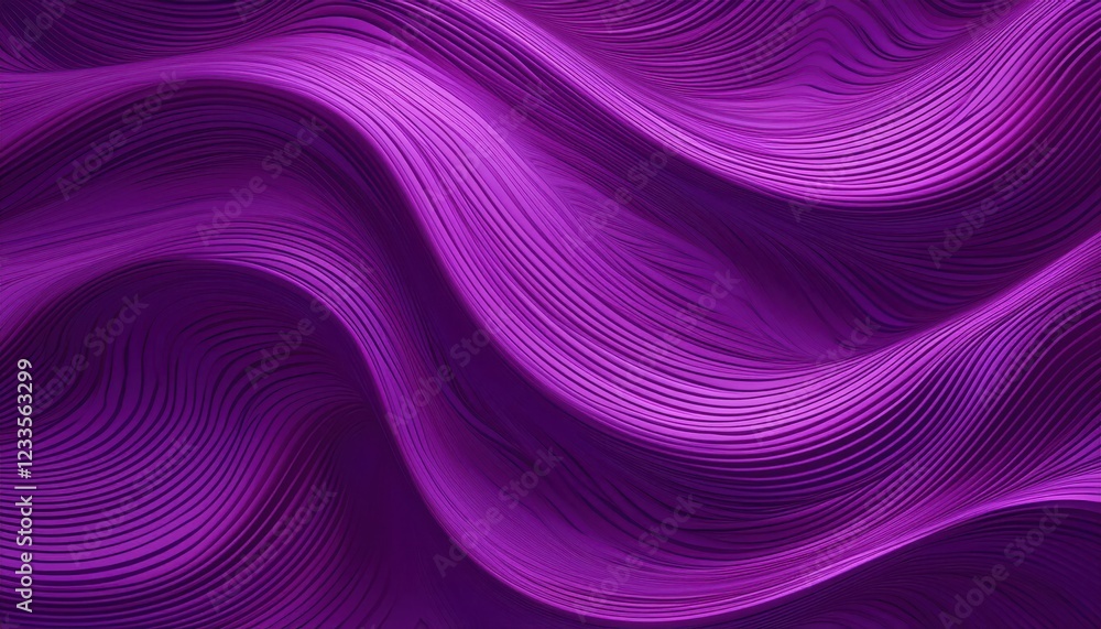 Poster vibrant, seamless purple abstraction waves of silklike purple ripples flow across a dynamic fabric c