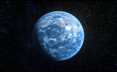 Obraz premium Stunning View of Earth from Space: A Celestial Masterpiece