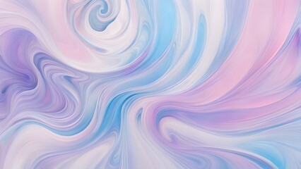 Abstract pastel blue and pink swirling marble texture background.