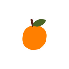 orange fruit icon design vector illustration