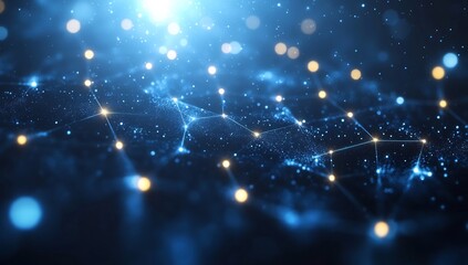 Obraz premium Abstract Network Connection: Digital Universe