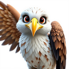 Obraz premium portrait of a cartoon eagle