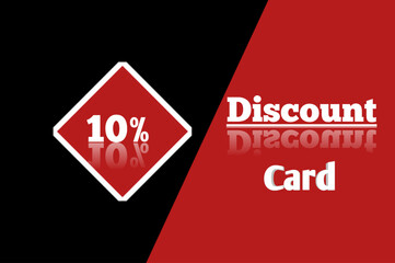 10% discount card, 10% discount voucher discount shopping voucher card
