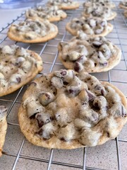 Chunky chocolate chip cookies