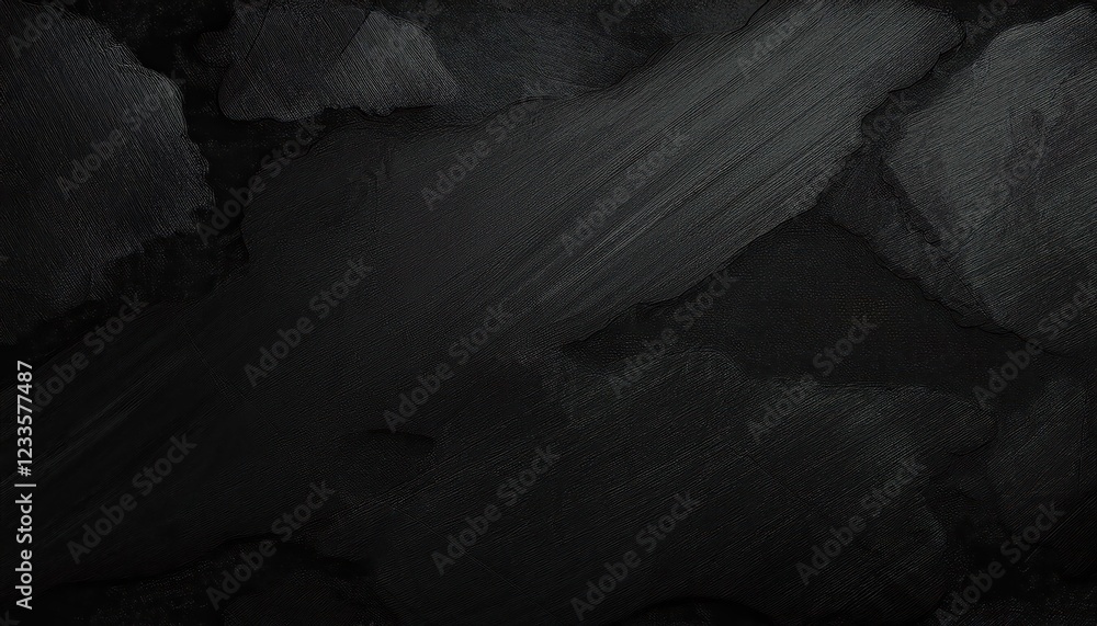 Poster ethereal textured black stone background mysterious and minimalist, showcasing intricate patterns an