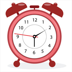 alarm clock isolated on white background