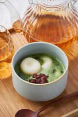 抹茶白玉ぜんざい - 和モダンな和風スイーツ