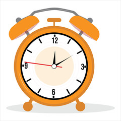 alarm clock isolated on white background