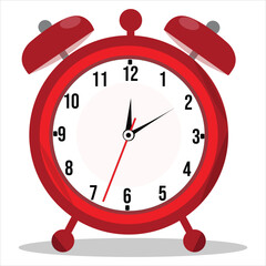 red alarm clock vector