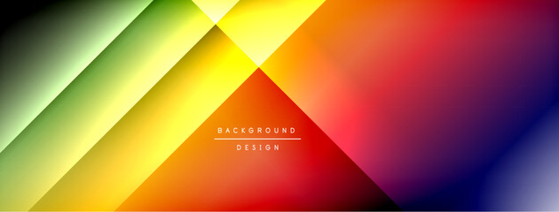 Colorful gradient with lines made of shadow and light. Creative background