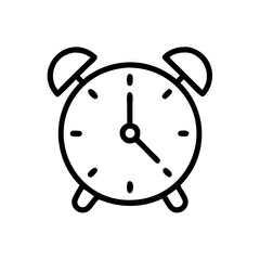 Alarm Clock Vector Icon – Time and Reminder Symbol