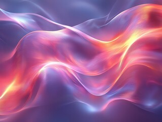 Fototapeta premium Abstract waves of color in a flowing, luminous design.
