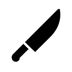 Obraz premium Knife Vector Icon – Cutting and Precision Tool Symbol