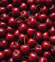 Fresh cherry fruits