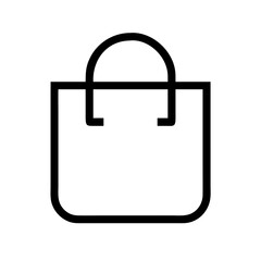 Shopping Bag Vector Icon &ndash; Retail and Convenience Symbol