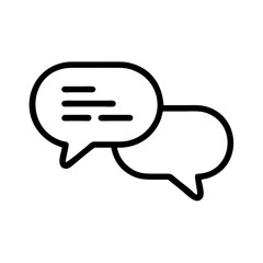 Fototapeta premium Speech Bubble Vector Icon – Communication and Expression Symbol