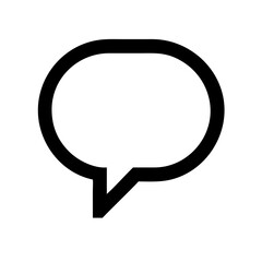 Speech Bubble Vector Icon &ndash; Communication and Expression Symbol
