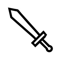 Sword Vector Icon – Sharp and Strong Weapon Symbol