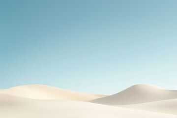Minimalist dunes landscape
