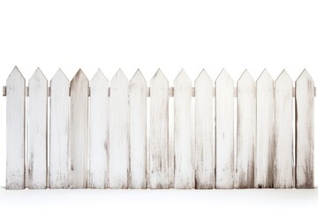 Fototapeta premium Old white wooden fence backgrounds outdoors gate.