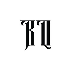 RQ monogram logo design letter text name symbol monochrome logotype alphabet character simple logo