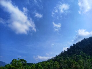 View of clear blue sky