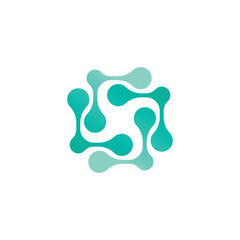 Molecule symbol logo template vector illustration design