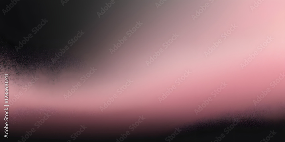 Poster abstract pink and black gradient: a mesmerizing gradient of deep black transitioning into soft, deli