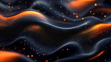 Abstract Dark Energy Flow  Glowing Particle Wave Background